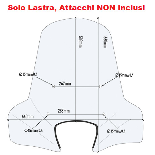 Givi parabrezza senza attacchi - parabrezza,
